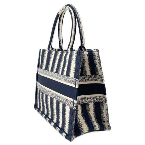Dior Tote  Bag Medium Christian Navy - Picture 1 of 10